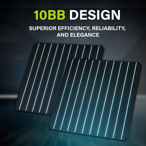 Newpowa 10BB 35W 12V لوحة شمسية أحادية البلورية عالية الكفاءة مصممة لنظام خارج الشبكة، اشحن بطارية RV، القارب، العربة، المقطورة، فتاحة البوابة in Kuwait