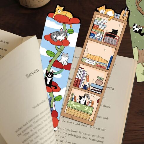 30 - Piece Cat World Bookmarks: Whimsical Feline - Themed Reading Accessories in Saudi Arabia