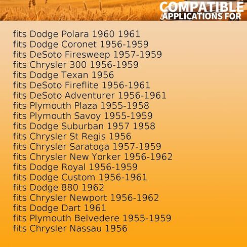 1 X Drum Brake Wheel Cylinder Kit Rear Left fits Chrysler 300,Imperial,Nassau,New Yorker,Newport 1956 1957 1958 1959 1960 1961-1962 fits Dodge Dart 1961 Replacement 1818639 in Kuwait