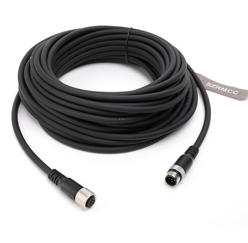 SZRMCC M12 5 Pin Male to Female Connector Aviation Sensor Cable Waterproof Network Cable for Industrial Camera Fieldbus Module (1m) in Saudi Arabia