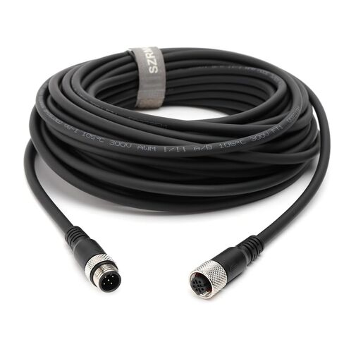 SZRMCC M12 5 Pin Male to Female Connector Aviation Sensor Cable Waterproof Network Cable for Industrial Camera Fieldbus Module (1m) in Saudi Arabia