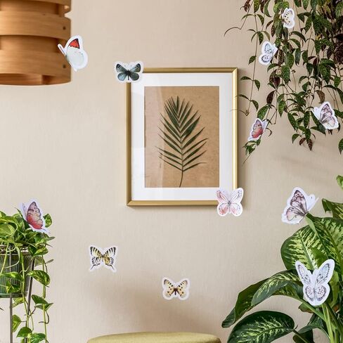 80Pcs Butterfly Stickers, Multicolor Crafts Vintage Butterflies Sticker for Decorating Cup Scrapbook Card Letters in Saudi Arabia