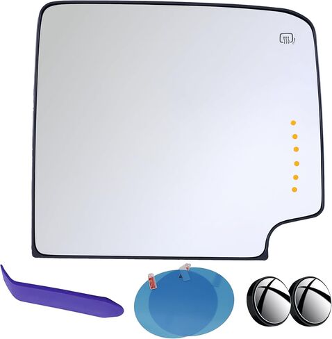 EAP Passenger Side Mirror Glass Compatible with Silverado 1500 2014-2018, Silverado 2500 3500 2015-2019, Sierra 1500 2014-2018, Sierra 2500 3500 2015-2019, Upper, Heated with Turn Signal 23444109 in Saudi Arabia