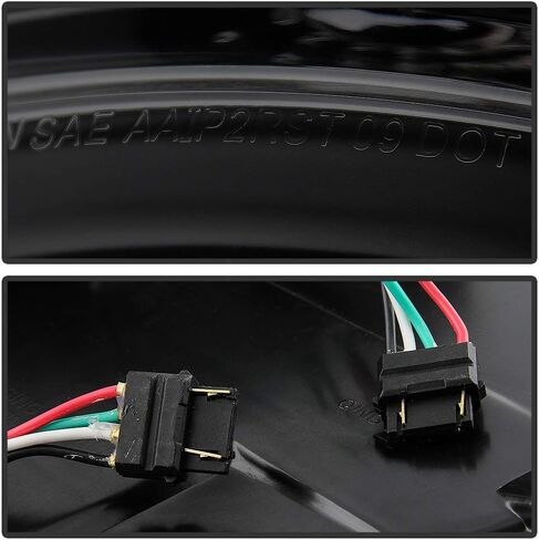 ACANII-For 2009-2014 Ford F150 رافعة شاحنة خفيفة لنقل السلع أسود الإسكان عدسة مدخنة LED أضواء خلفية مصابيح الفرامل الجمعية اليسار + اليمين in Saudi Arabia