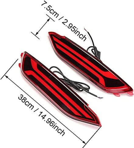 LED Rear Tail Light Assembly - Fit For 2015-2017 Hyundai Tucson, Bumper Reflector, Driving, Brake, Fog, Turn Signal Lights in Saudi Arabia