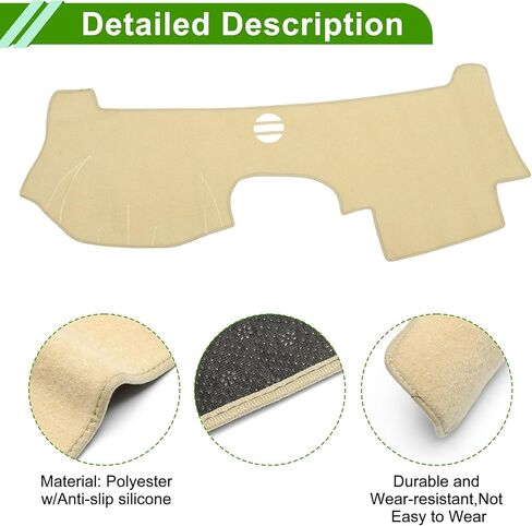 Dashboard Cover for Cadillac CTS 2004-2009 Non-Slip Interior Dash Cover Mat Polyester Silicone in Saudi Arabia