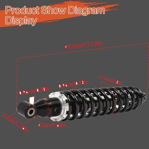 2pcs Front Shocks Replacement for Honda Rancher 350 ES TRX 350TE 350 TRX 350TM 350 ES TRX 350FE 350 TRX 350FM 2004-2006 52400-HN4-980 52400-HN5-980 52400-HN5-970 52400-HN4-M61 in Saudi Arabia
