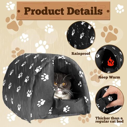 3 Pcs Cat Houses for Outdoor Cats Large 21.3 x 16.5 x 14.2 Inches Winter Weatherproof Insulated Stray Feral Cat Dog House Outdoor Pet Shelter Warm Waterproof Pet Cave Wild Animal Tent in Saudi Arabia