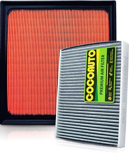 Engine & Cabin Air Filter Kit for Lexus ES350 (2019-2025), RX350 2.4L (2023-2025), NX350 2.4L & NX250 (2022-2025), ES250 2021+, TX350 2024+, Replaces 1780125020, 17801F0050, 8713958010 in Saudi Arabia
