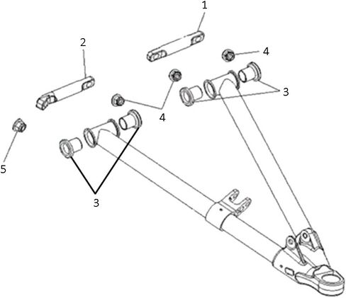 SPI, SM-08603, Lower A-Arm Bushing Kit for Polaris Snowmobiles with OEM# 2205367 or 2205368 in Saudi Arabia