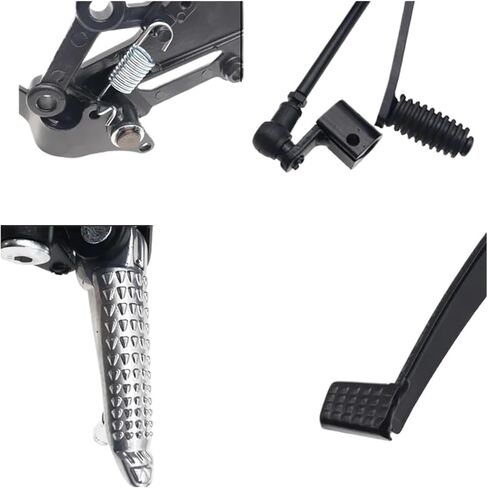 Motorcycle Left Footrest Gear Shift Lever Pedal For KAWASAKI NINJA 300/250/R Z250 Z300 EX250 EX300 Motorcycle Front Foot Pegs (Size : 1pcs L Shifters) in Saudi Arabia