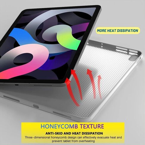 for iPad Air 11 Inch Case M2 2024,iPad Air 6th Generation Case/iPad Air 5th Generation 2022/Air 4th 2020 10.9 lnch,Slim Design Soft TPU Protective Cover for 10.9" iPad Air 6/5/4 Tablet,Black in Kuwait