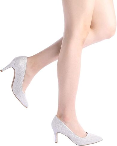 DREAM PAIRS Women's KUCCI Black Nubuck Pointed Toe High Heel Dress Classic Fashion Pumps Shoes Size 10 M US in Saudi Arabia