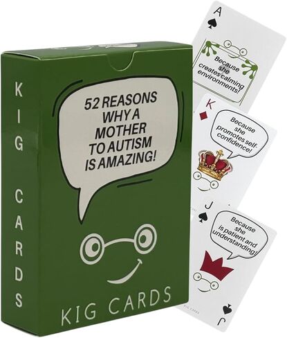 Deck of Playing Cards – Honoring Incredible Autism Mothers – Ideal for Autism Awareness and Support for Mothers Who Inspire, Protect, and Encourage Inclusion in Saudi Arabia