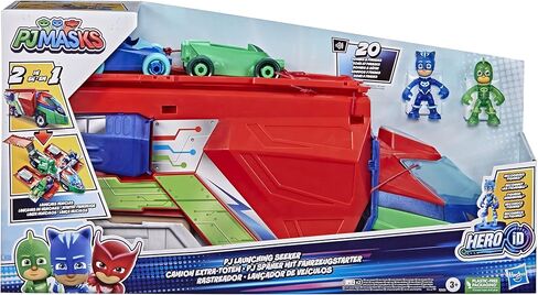 PJ Masks Toys PJ Launching Seeker Car Playset with Sounds, 2-in-1 Vehicle and Car Launcher, Preschool Toys for 3 Year Old Boys and Girls and Up in Saudi Arabia