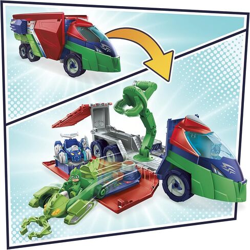 PJ Masks Toys PJ Launching Seeker Car Playset with Sounds, 2-in-1 Vehicle and Car Launcher, Preschool Toys for 3 Year Old Boys and Girls and Up in Saudi Arabia