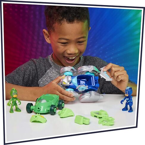 PJ Masks Toys PJ Launching Seeker Car Playset with Sounds, 2-in-1 Vehicle and Car Launcher, Preschool Toys for 3 Year Old Boys and Girls and Up in Saudi Arabia