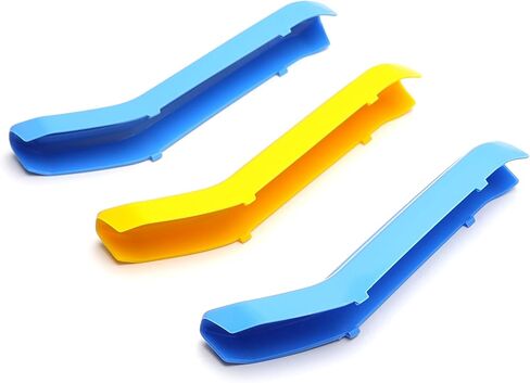 iJDMTOY Exact Fit Sweden Flag Color Grille Decoration Insert Trims Compatible With Volvo 2021-2024 XC40 Vertical Front Grill (Color: Blue/Yellow/Blue) in Saudi Arabia