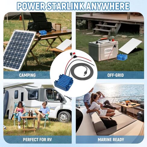 كابل طاقة Starlink Mini DC مع ولاعة سجائر 3m/9.8FT Starlink Mini شاحن سيارة 12V-24V DC محول إلى برميل DC Jack Starlink Mini Car Power Cord يعمل مع السيارات والشاحنات والحافلات والشاحنات والسفن in Kuwait