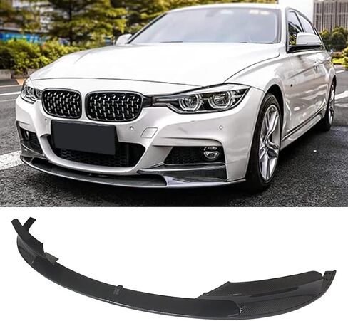 Front Lip Compatibility with 2012-2018 3 Series F30 320i 328d 330i 340i M Sport Front Bumper Chin Lip Spoiler Splitter ABS Carbon Fiber in Kuwait