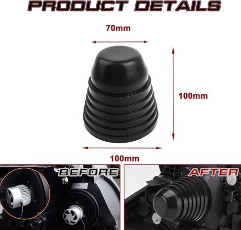 x xotic tech 65 مم غطاء غبار مطاطي غطاء غبار مطاطي لإضاءة زينون ما بعد البيع LED التحديثية in Saudi Arabia