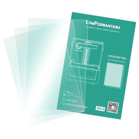 GKtwo nFEP Film Release Films for all SLA LCD Resin Printer, 275mm*190mm*0.2mm (3PCS) in Saudi Arabia