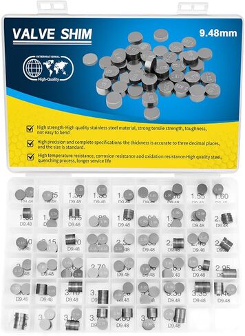 CTLLKG 9.48mm Valve Shim Kit for Suzuki LT-Z400 QuadSport Z 2003-2012,LT-R450 QuadRacer, Honda CRF250R CRF450R, Yamaha YZ450F YFZ450R WR250F Arctic Cat DVX 400 ATV Polaris Outlaw 500 (52pcs) in Saudi Arabia