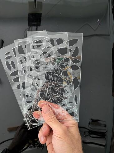 مجموعة قوالب استنسل على شكل كابوشون، أكثر من 100 شكل، أكريليك شفاف 3 مم للجواهر والمجوهرات والحرف اليدوية in Saudi Arabia