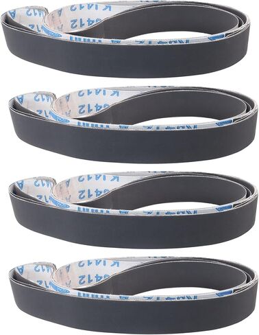 Taokyid Sanding Belt 4 x 21,Aluminum Oxide Belt Sanderpaper 80 Grit,12 Pack (4x21 Inch) in Kuwait