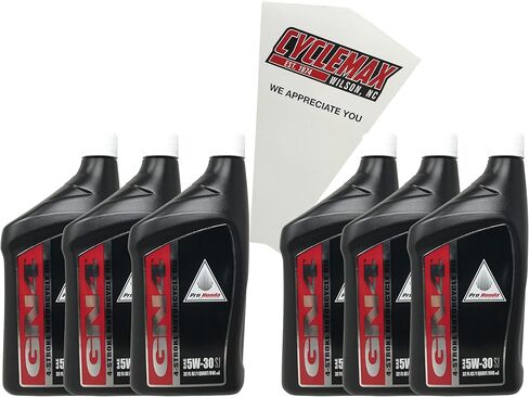 Six Pack compatible with Honda GN4 5W-30 Engine Oil 08C35-A5201M02 Contains Six Quarts and a Funnel in Saudi Arabia