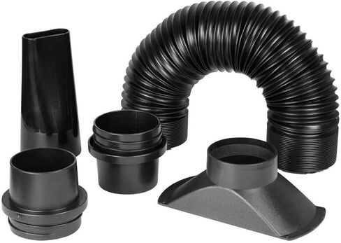 POWERTEC 70208V 2-1/4 Inch Dust Collection Flexible Hose Kit,Black in Kuwait