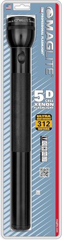 MagLite - S3D015 Maglite Heavy-Duty Incandescent 3-Cell D Flashlight in Display Box, Black in Saudi Arabia