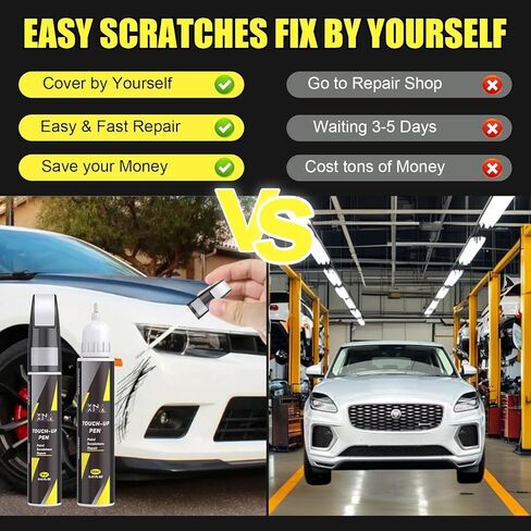 XNA Santorini أسود/أسود نهائي (2103/2183/1AG/PEL) لطلاء Jaguar Touch Up، مزيل خدوش السيارة 2 في 1 مع طرف قلم وفرشاة، لون مطابق تمامًا لإصلاح خدوش طلاء السيارة، رقائق وشقوق سريعة وسهلة الإصلاح in Kuwait