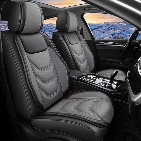Full Set Seat Covers for Ford Bronco Sport 2021-2024 2025: Breathable Leather Car Seat Covers Cushion (5 Seat Full Set,Black) in Saudi Arabia