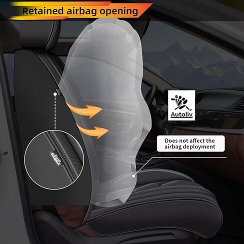 Full Set Seat Covers for Ford Bronco Sport 2021-2024 2025: Breathable Leather Car Seat Covers Cushion (5 Seat Full Set,Black) in Saudi Arabia