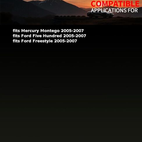 مجموعة مروحة الرادياتير والمكثف المزدوج تناسب Ford Five Hundred، Freestyle 2005 2006 2007 تناسب Mercury Montego 2005 2006 2007 استبدال 5F9Z 8C607 BM 1 X in Saudi Arabia