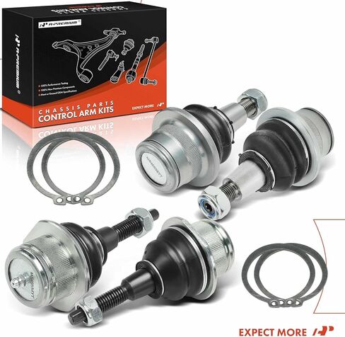 مجموعة A-Premium مكونة من 4 قطع، مجموعة مفاصل كروية أمامية علوية وسفلية، متوافقة مع Ford F-150 F150 2021 2022 2023 2024، باستثناء نظام التعليق على الطرق الوعرة in Saudi Arabia