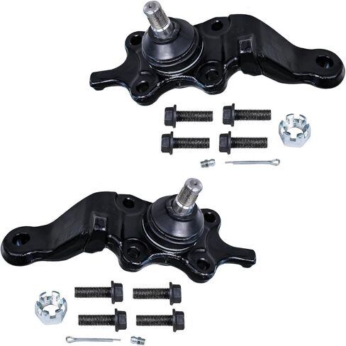 Detroit Axle - 8pc Front Suspension Kit for Toyota 2003 Sequoia Tundra, 4 Lower Upper Ball Joints 2 Inner Tie Rod Ends 2 Tie Rod Boots Replacement in Saudi Arabia
