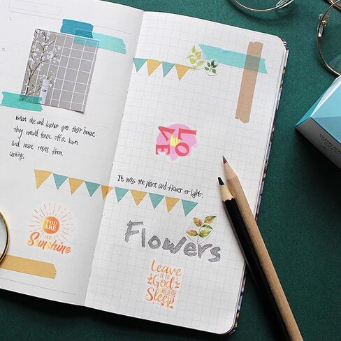 12 Sheet Transparent Inspirational Stickers, Self Adhesive Colorful Motivational & Aesthetic Stickers for Water Bottles, Laptops, and Journals in Saudi Arabia