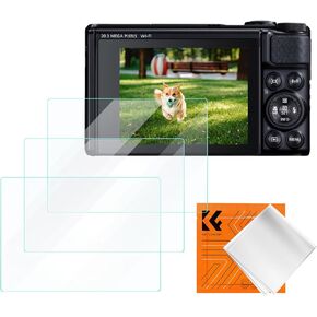 مفهوم K&F [واقي شاشة مكون من 3 قطع لكاميرا Canon EOS R6 II/R6/R7 كاملة الإطار بدون مرآة وغطاء حذاء ساخن، واقي شاشة من الزجاج المقوى فائق الوضوح، مضاد للخدش وخالي من الفقاعات ومقاوم للغاية in Kuwait