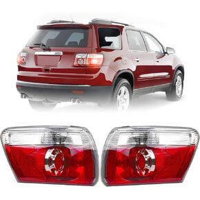 ضوء خلفي LED للسائق الأيسر وجانب الراكب الأيمن متوافق مع 2007-2012 GMC Acadia، مصباح فرامل خلفي، مصابيح خلفية مع عدسات شفافة، بدون لمبة in Kuwait
