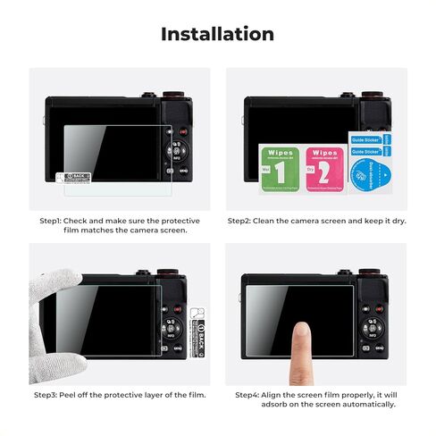 K&F Concept [3pcs Screen Protector for Canon EOS R6 II/R6/R7 Full-Frame Mirrorless Camera & Hot Shoe Cover, Ultra Clear Tempered Glass Screen Protector, Anti Scratch Bubble Free Ultra Resistant in Kuwait