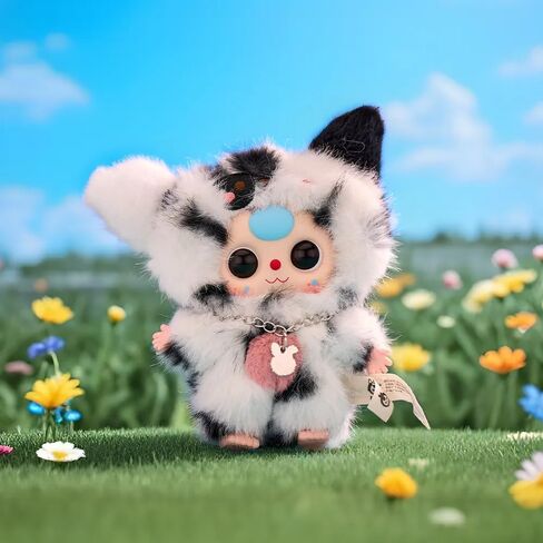 صندوق أعمى من القطيفة من سلسلة Baby Three Cat and Dog (1 من 10 أنماط محتملة) مجسمات لطيفة ألعاب قابلة للتجميع هدايا عيد الميلاد (قطعة واحدة - صندوق أعمى) in Kuwait