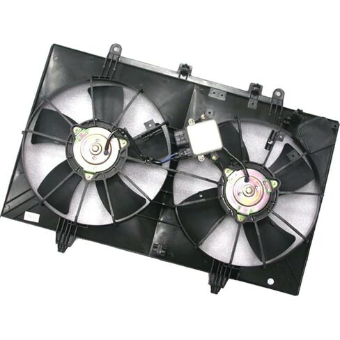 مجموعة مروحة المبرد والمكثف المزدوج لإنفينيتي M35، M45 2006 2007 2008 2009 2010 استبدال 21481EH11A 1 قطعة in Saudi Arabia