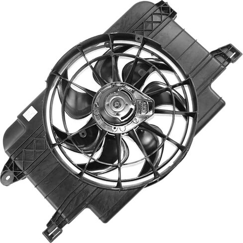 Dual Radiator and Condenser Fan Assembly fits Saturn SC1,SC2,SL,SL1,SL2 1994 1995 1996 1997 1998 1999 2000 2001 2002 Replacement 21031513, 22136898 1X in Saudi Arabia