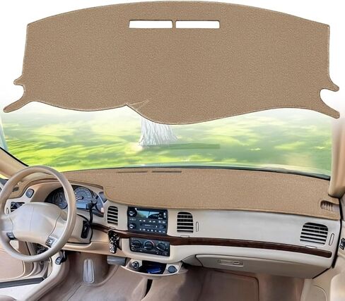 Dash Cover Mat Custom Fit for Chevrolet Chevy Impala Dashboard Pad Cap Carpet Protector K338 (Beige) in Saudi Arabia