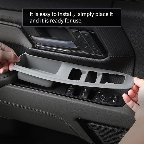 Compatible with 2019 2020 2021 2022 2023 2024 2025 2026 Chevrolet Silverado 1500 Window Switch Panel Protective Silicone Cover Interior Protection Accessories (Black, Chevrolet Silverado 1500) in Saudi Arabia