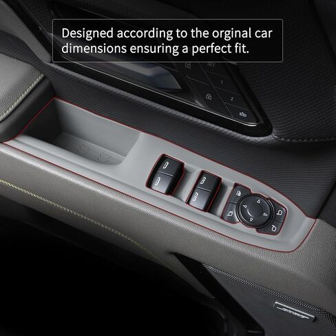Compatible with 2019 2020 2021 2022 2023 2024 2025 2026 Chevrolet Silverado 1500 Window Switch Panel Protective Silicone Cover Interior Protection Accessories (Black, Chevrolet Silverado 1500) in Saudi Arabia