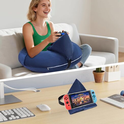 وسادة قراءة ناعمة، وسادة مكتب لراحة الذراع للبالغين، وسادة مسند سرير من الإسفنج الفاخر للقراءة أو العمل أو لعب الألعاب أو الجلوس على أريكة أرضية السرير (رمادي) in Kuwait