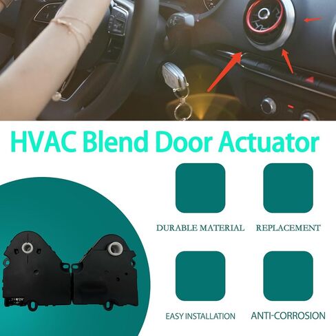 2pcs Black HVAC Blend Door Actuator for Chevrolet Silverado for GMC Sierra 1500 2500 03-13 OE 89018365 604106 52402588 Heater Air Vent Actuator for Cadillac Escalade 2003-2014 in Kuwait